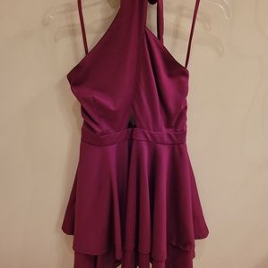 Small burgundy dress
